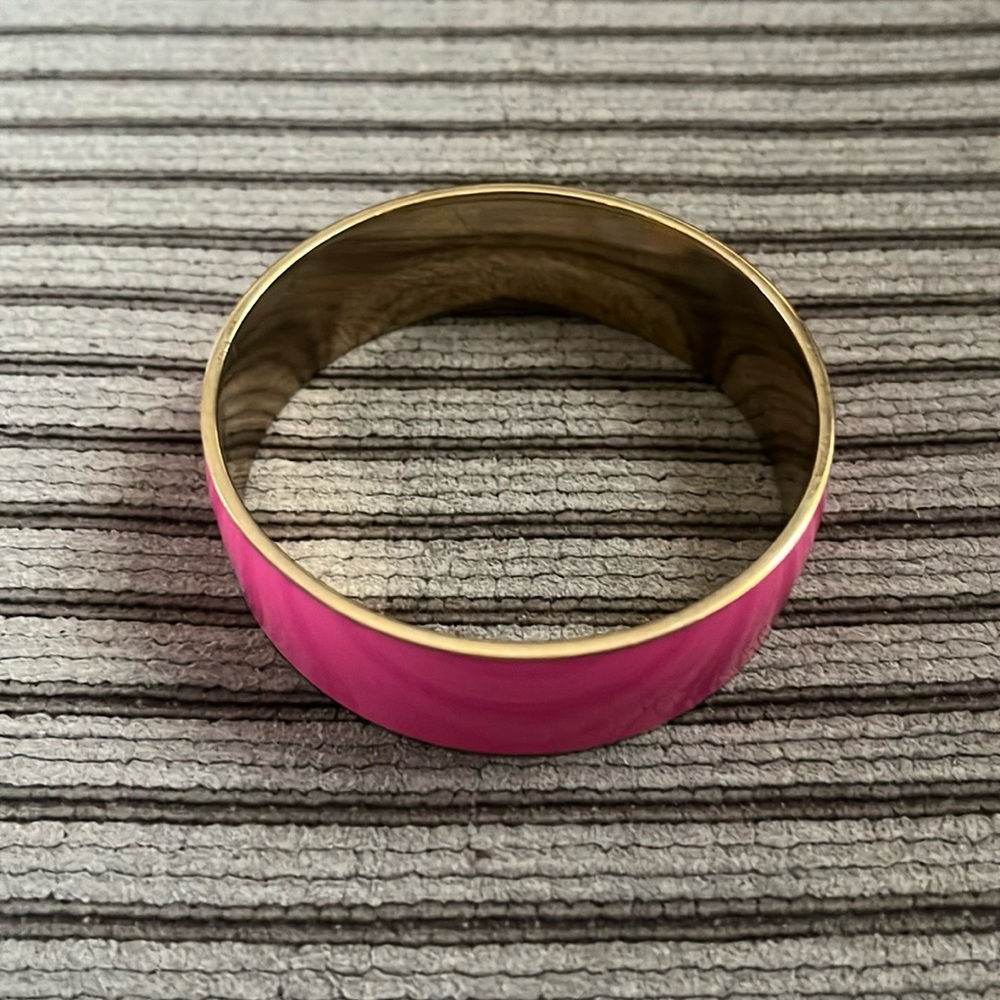 Hot pink J Crew bangle